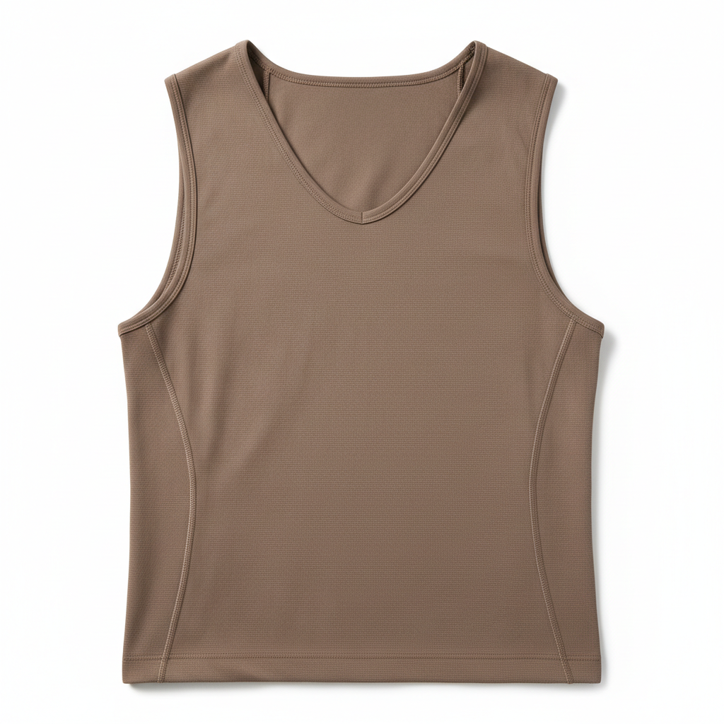Brown compression vest without logo