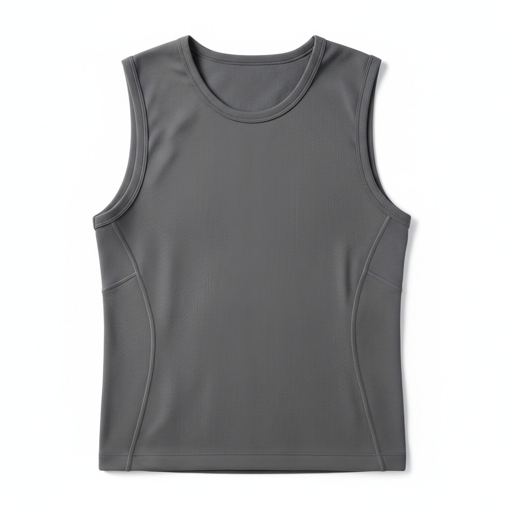Gray compression vest without logo